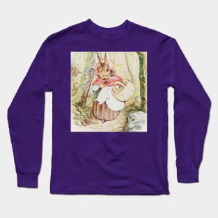 Mrs. Rabbit Goes To Market - Beatrix Potter Long Sleeve T-Shirt